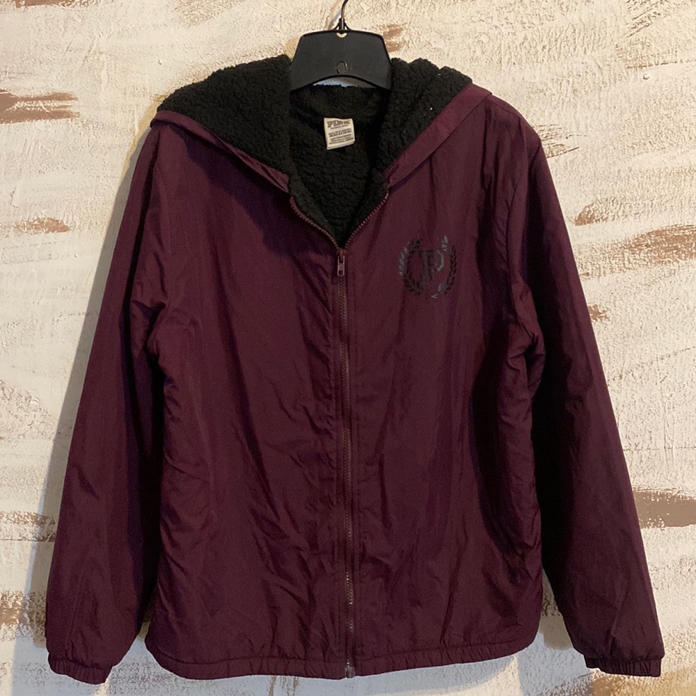 Pink Sherpa Windbreaker Jacket